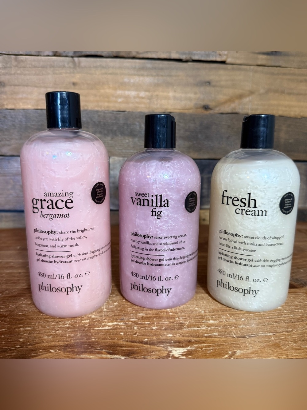 Philosophy Bundle! 3x 480ml/16oz $90 retail!